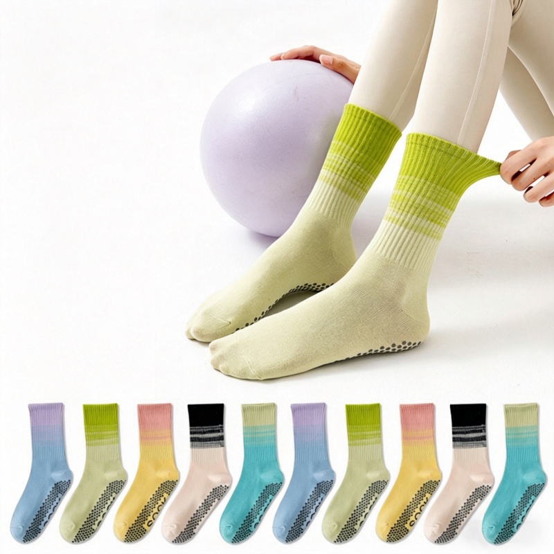 Yoga Pilates Yoga - Dreamlikelin 1 Paar Damen-Yoga-Socken, Wadenlange Socken