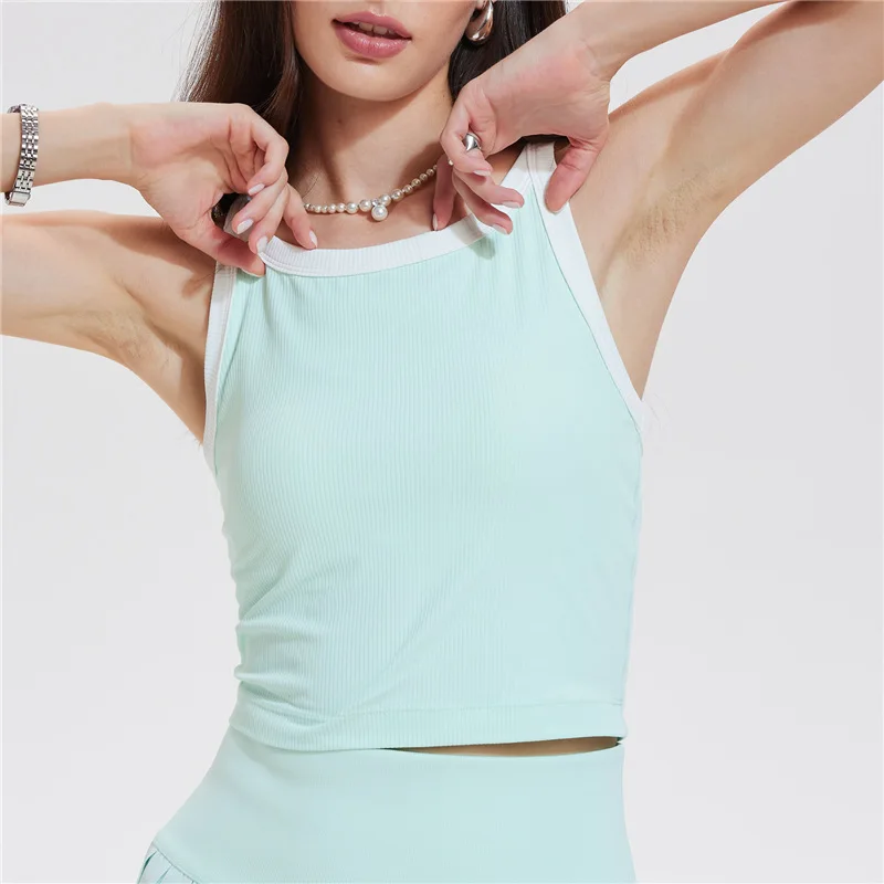 Pilates Yoga Training - Damen Color Blocking Sportweste Yoga Tank