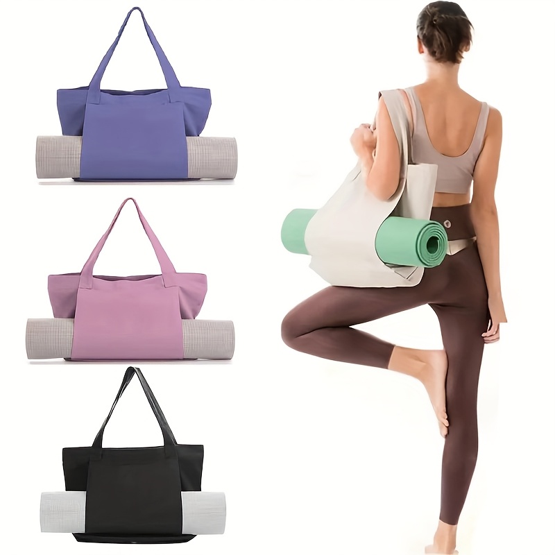 Pilates Yoga Mat - Mehrzweck-Yogatasche, Yogamatten-Aufbewahrungstasche, große Kapazität, tragbare Canvas-Aufbewahrungstasche