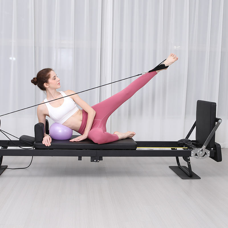 Pilates Yoga For Weight Loss - Große zusammenklappbare Pilates-Reformer-Ausrüstung, Kern-Yogabett, Heimfitness, Gewichtsverlust,