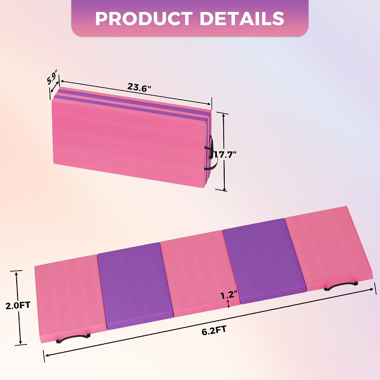 Faltbare Yogamatte, Gymnastikm – Pilates Yoga Mat Bewertung und Preis